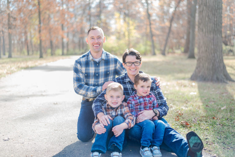 Dayton fall family photo session Austin Landing