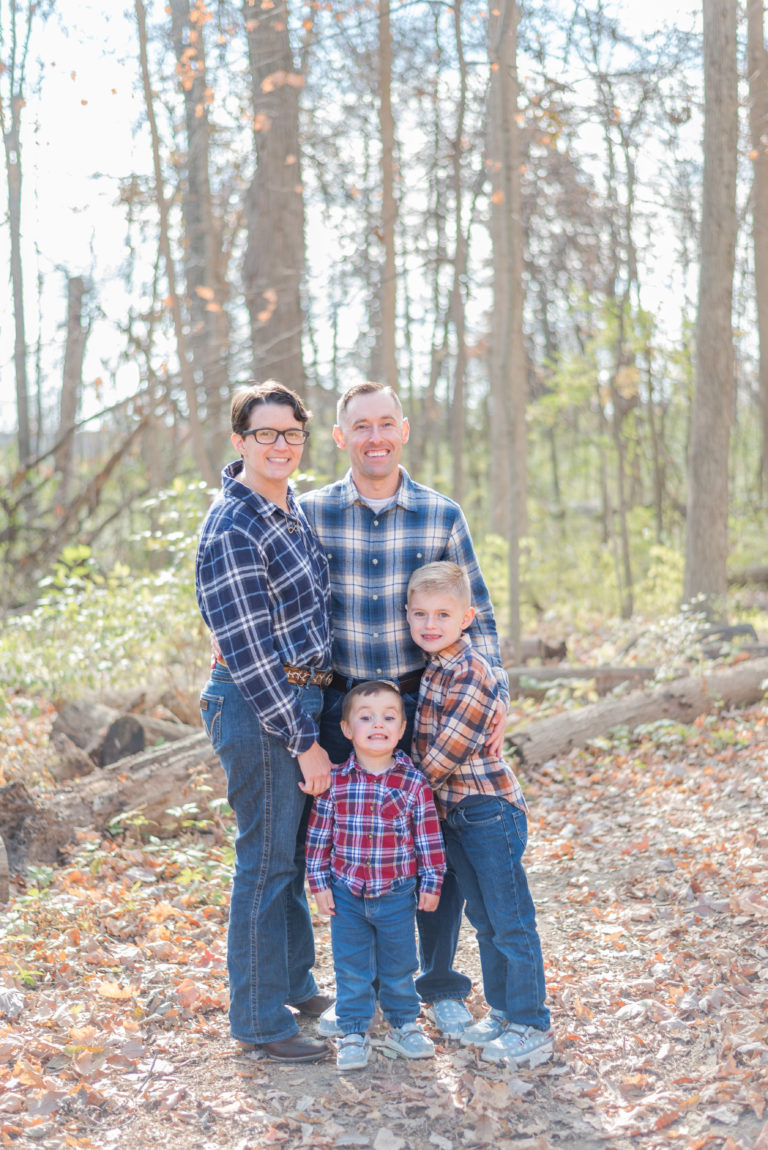 Dayton fall family photo session Austin Landing