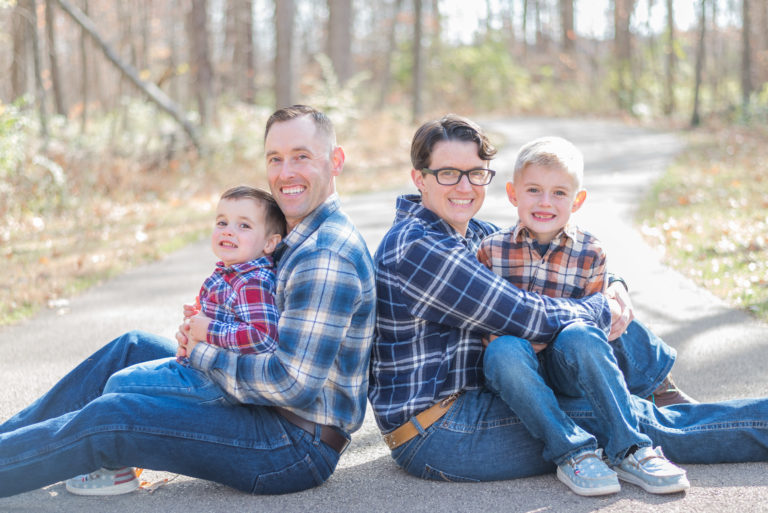 Dayton fall family photo session Austin Landing