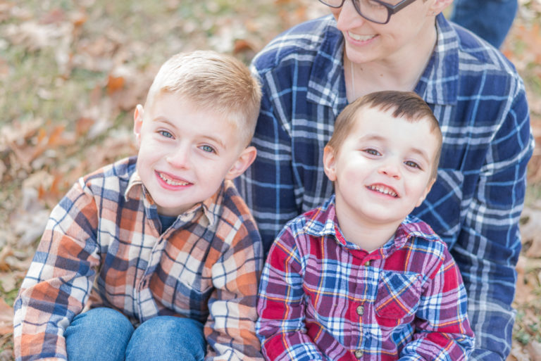 Dayton fall family photo session Austin Landing