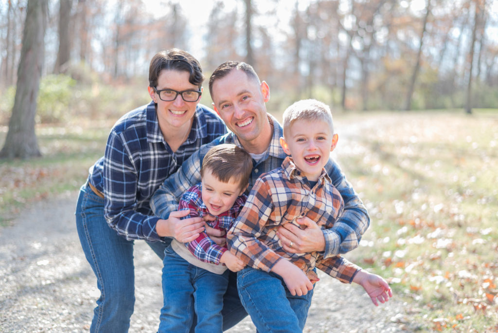 Dayton fall family photo session Austin Landing